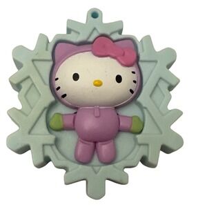 Hello Kitty Snowflake Ornament Holiday Decoration Cute Kawaii Arms Move Up Down